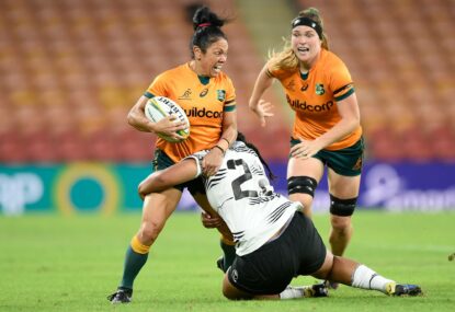 Emotions run high as Wallaroos celebrate Test return in style with win over Fiji