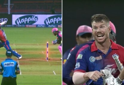WATCH: Warner proves he's the world's luckiest cricketer with latest amazing escape