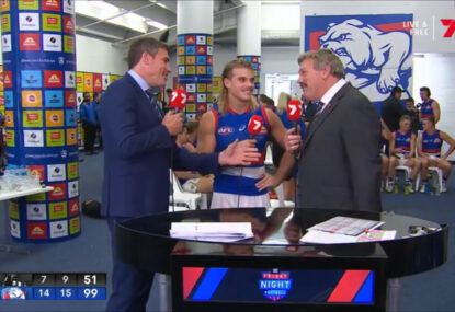 Things get weird as BT shamelessly fanboys over Bailey Smith during interview