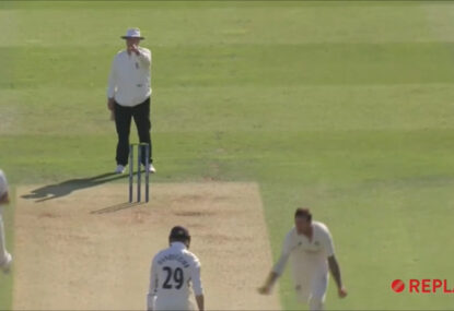 WATCH: Fired up James Pattinson dishes out send-off... to his state captain!