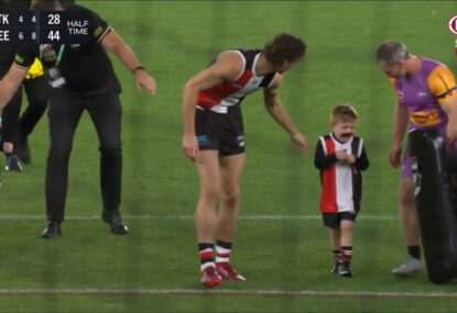WATCH: Young Saint meets his idol Max King... and absolutely hates it