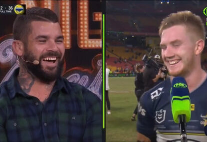 WATCH: Tom Dearden's hilarious interaction with Adam Reynolds over replacing him at the Broncos
