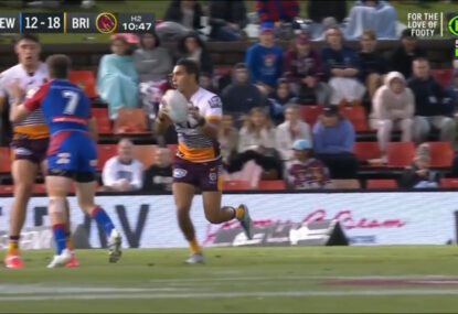 Disbelief as Brisbane's try is confirmed after Bunker controversially overlooks obstruction