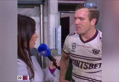 LISTEN: Jake Trbojevic's gut-wrenching interview after Manly loss, brother's injury