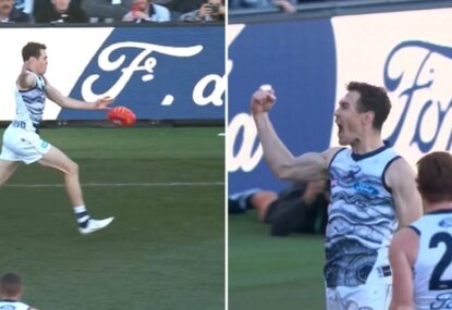 MUST WATCH: Jeremy Cameron launches MONSTER torp goal
