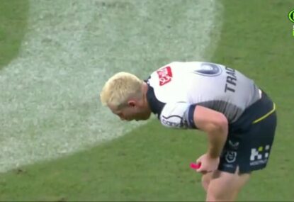WATCH: Cam Munster's less than ideal start to the second half through sickness