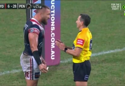 LANGUAGE WARNING: JWH sin-binned for giving the ref a mouthful after giving away an 8-point try