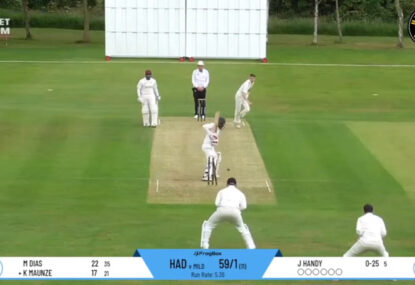WATCH: Is this the most insane hoop you've ever seen on a cricket ball?