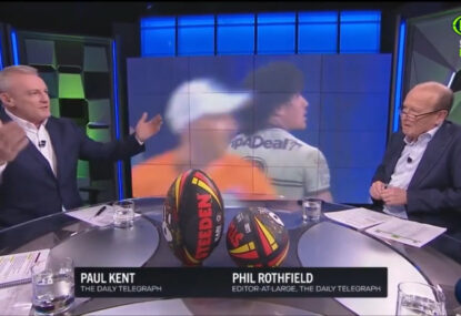 Paul Kent fires up after Buzz Rothfield defends Hasler's ref criticism