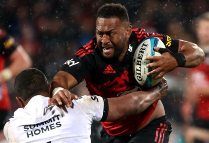 REACTION: Crusaders forced into insane Super Rugby record for gutsy triumph, but suffer final blow with red card 'absurdity'