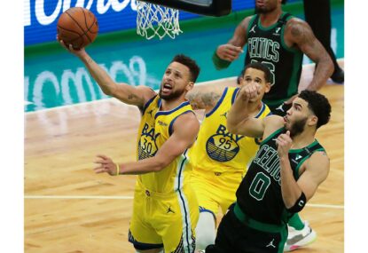 Boston take lead in NBA finals despite Steph Curry blitz