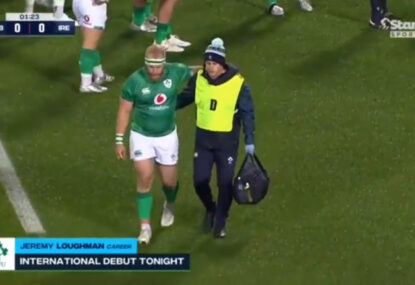 How did an Irish player manage to pass an HIA after suffering clear signs of concussion?