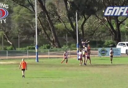 Paddy Ryders' cousin takes one of the greatest-ever screamers in local WA footy