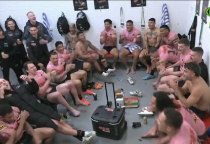 WATCH: Panthers celebrate the moment Apisai Koroisau learnt he was recalled for the Blues
