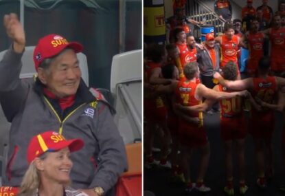 WATCH: Beautiful scenes as Sun's grandpa welcomed into the team song