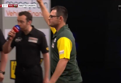 WATCH: The utterly clutch shot that secured Australia World Cup of Darts glory