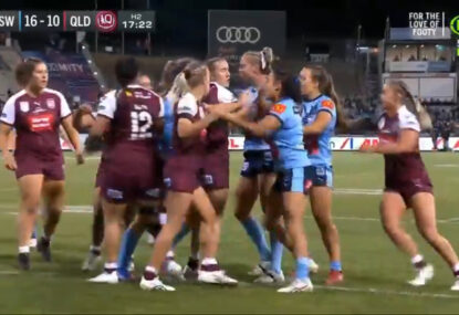 WATCH: Origin rivalry alive and well with a scuffle after a bit of niggle