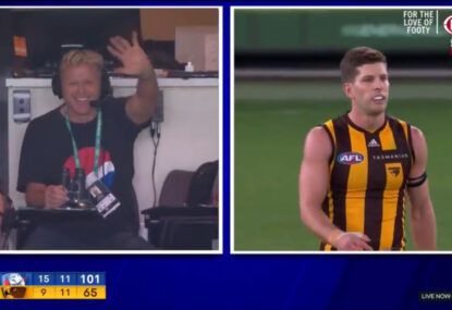 'Would have hated it!' Derm cops it after Luke Breust passes his goal tally for Hawthorn