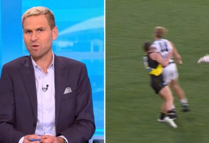 'Should have been sent off': Cornes calls for red cards in the AFL after Stewart hit