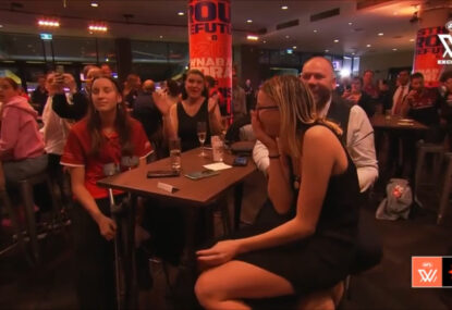 WATCH: New Eagle heads to AFLW draft to support sister, gets the shock of her life
