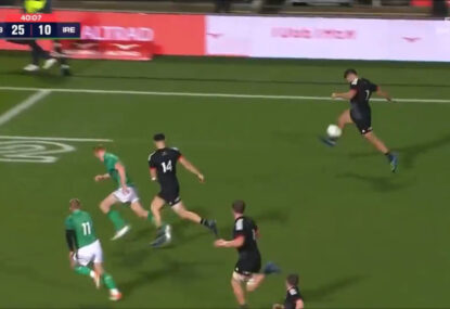 WATCH: Maori All Blacks cut through Ireland to score the most bonkers try