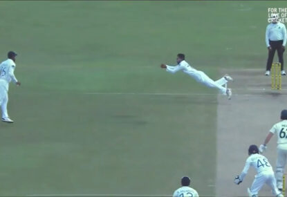 SL proves he was raring to go during delayed start with stunning return catch