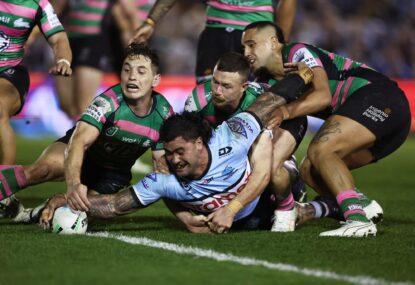 'It's been a long time': Emotional Fifita on first try back after coma, throat facture and reserve grade exile