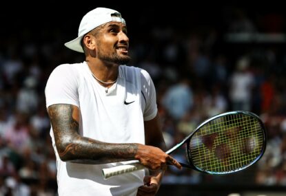 'She's had 700 drinks, bro': Kyrgios denies lack of composure in fan rant to umpire cost him Wimbledon final