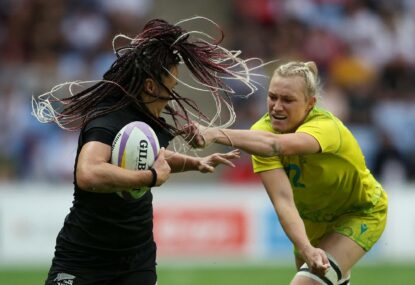 Levi stars as Aussie women stun NZ to reach gold game, men dig deep to set up semi clash