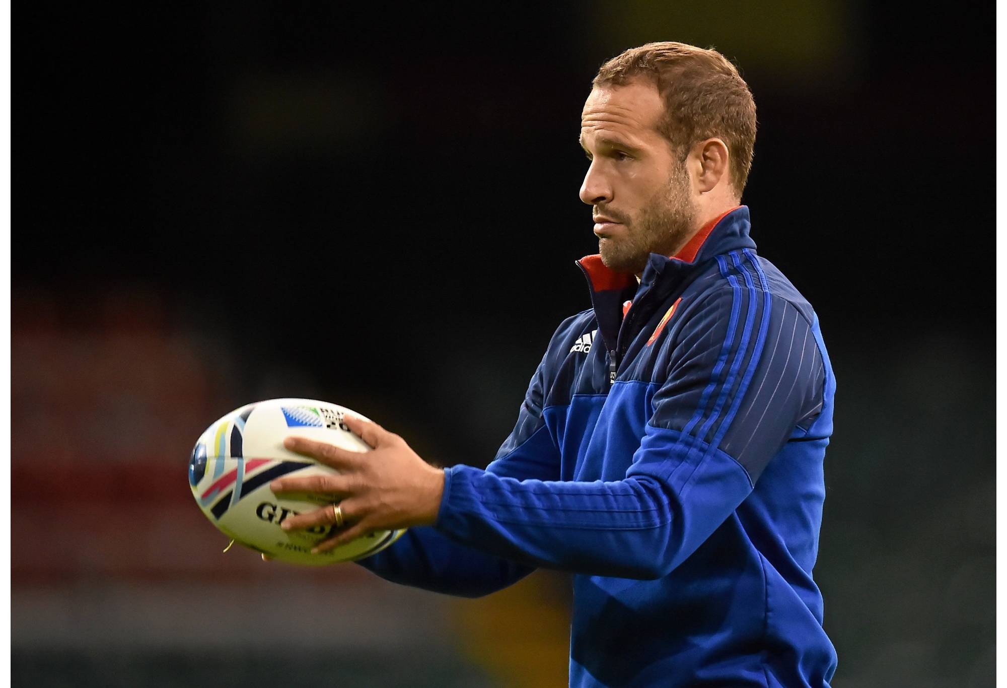 10 October 2015; France's Frederic Michalak during the captain's run. France Squad captain's run, Millennium Stadium, Cardiff, Wales. Picture credit: Brendan Moran / SPORTSFILE (Photo by Sportsfile/Corbis/Sportsfile via Getty Images)