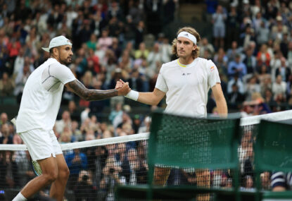 'He's that soft': Kyrgios whacks Tsitsipas over 'bully' jibe after Aussie's epic Wimbledon win