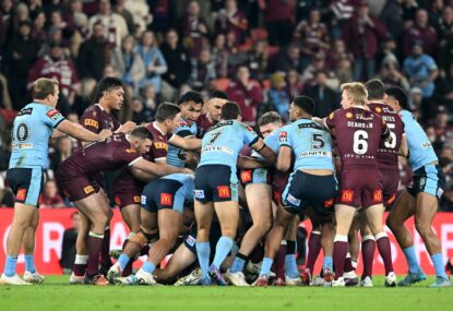 Origin 3 match report: Fists fly in brutal decider as Maroons upset Blues - 'as good as it gets', says Slater