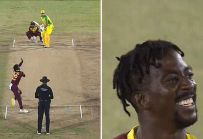 THROWBACK: Windies spinner bowls one of the worst hat-trick balls ever