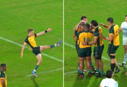 Junior Wallabies' bold call to skip tying penalty and go for last-gasp win cruelly backfires