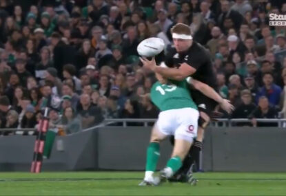 WATCH: Irishman destroys Sam Cane's ribcage with monster hit