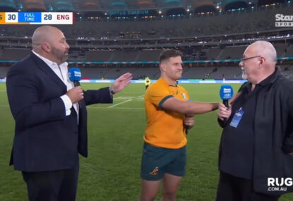 LISTEN: Wallabies' debutant and his dad describe 'overwhelming' first Test moments