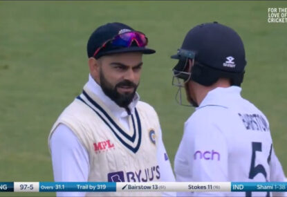 Virat Kohli sparks heated clash with Jonny Bairstow, quickly regrets it
