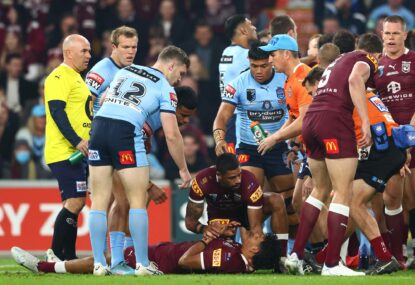 REACTION: Joey's salty tears over all the Maroons 'bulls--t' after brutal, crazy 'throwback to the 80s'