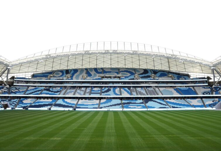 SYDNEY, AUSTRALIA - AUGUST 12: A general view of the newly built Allianz Stadium during a Sydney FC media opportunity at Allianz Stadium on August 12, 2022 in Sydney, Australia. (Photo by Matt King/Getty Images)