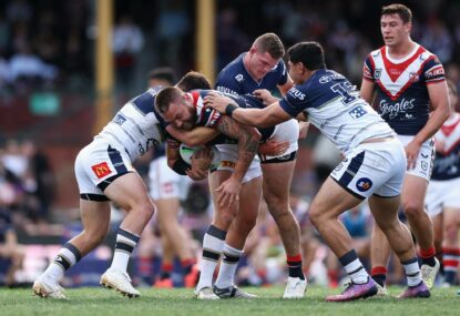 Roosters send another statement as Jared and Lodge batter Cowboys into submission