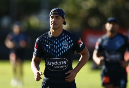Suaalii deserves to remain on Origin radar but no guarantee of breaking into Blues before rugby switch