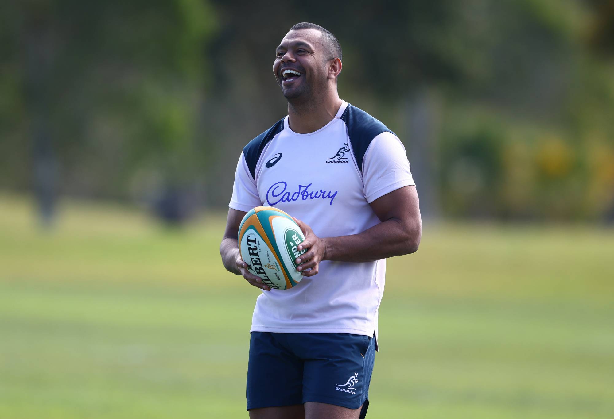 Kurtley Beale during an Australia Wallabies training session at Sanctuary Cove on August 23, 2022 in Gold Coast, Australia. (Photo by Chris Hyde/Getty Images)