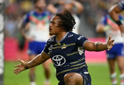Cowboys demolish Warriors on emotional evening in Townsville