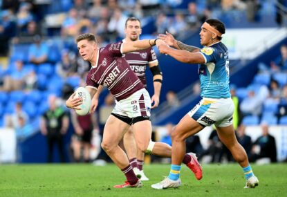 Manly's finals hopes die with a whimper as Titans grab first win in three months