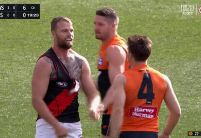A Jake Stringer brain fade gifts GWS two goals in a minute after a fiery start