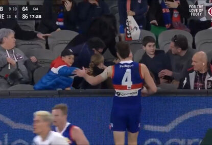 WATCH: The Bont melts hearts with ultra-classy act after accidentally collecting fan with spoil