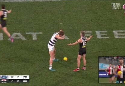 Cats fans fume as Dan Butler dupes ruckman into giving away 50m penalty