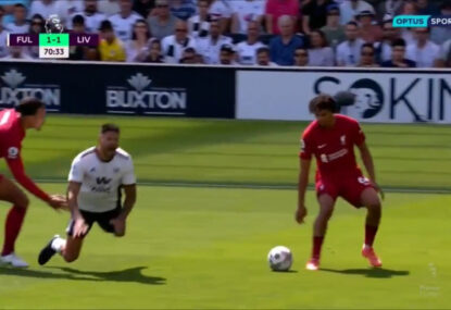 'Going down no matter what': Liverpool fume as Fulham striker wins penalty with blatant dive