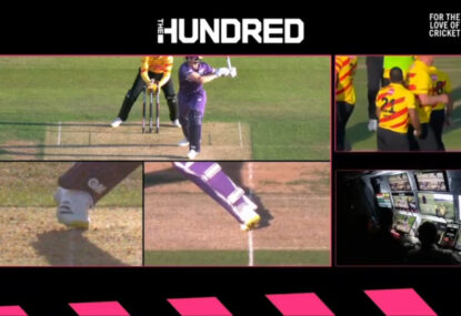 LISTEN: 'Oh my giddy aunt!' Super-close stumping brings hilarious third ump analysis