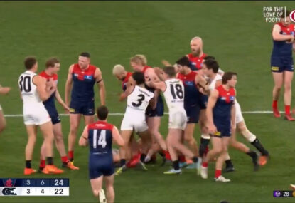 Demons come for Blue after late hit on the stroke of half time